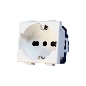 Dado Toma Tipo F (Schuko) con Línea Tierra BM127 OPALUX