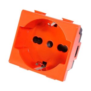 Dado Toma Tipo F (Schuko) con Línea Tierra BM127-ORG OPALUX