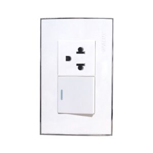 Interruptor + Tomacorriente Universal 15A OP-1213 OPALUX