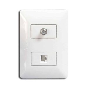 Toma Coaxial+ Red Cat. 5e BM1885 OPALUX